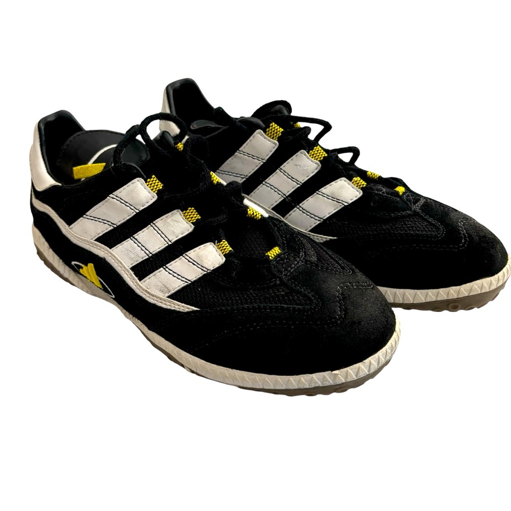 Adidas Vintagege Men’s 1999 Indoor Soccerer Shoe Black Suede and Leather